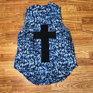 Material Girl Button Up Tank